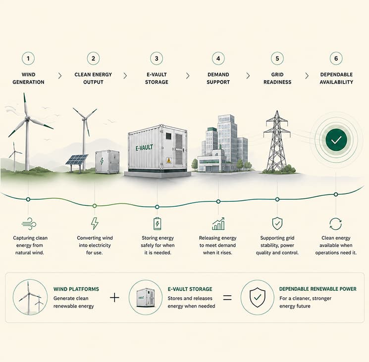 Renewable generation and demand chart