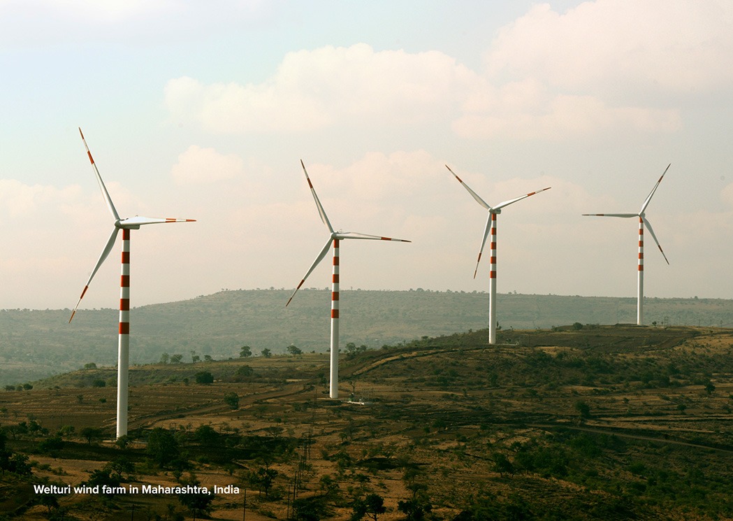 Welturi Wind Farm in Maharashtra, India